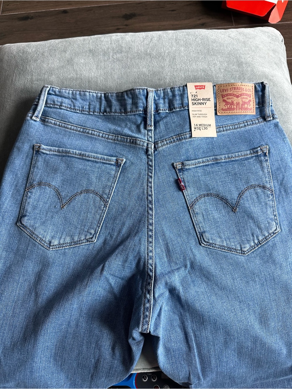 Levi's 721 High-Rise Skinny Light Blue Jeans